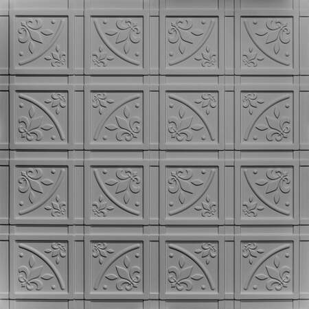CEILUME Lafayette 2ft x 2ft Random Gray Ceiling Tile V3-LAF-22GRR